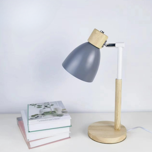    مصباح طاوله ابيض+رمادى  15×40 سم