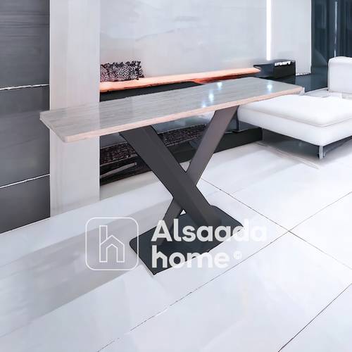 مدخل استقبال خشب  - 85x140x40 سم