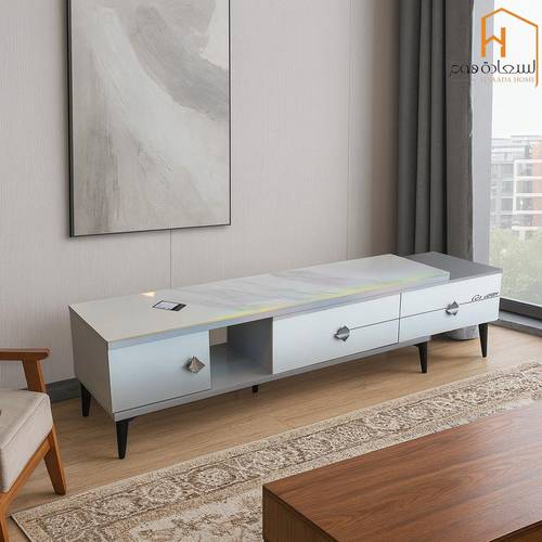 وحدة تلفزيون- 120×45×30 سم-رمادى 