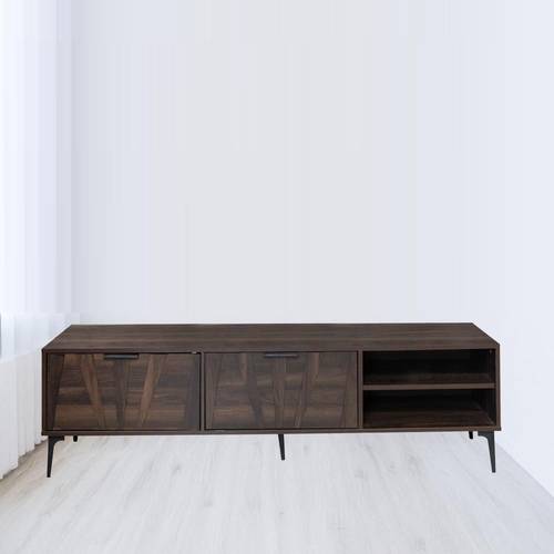 طاوله تلفزيون بلازما -  160X40X45 سم - رمادي