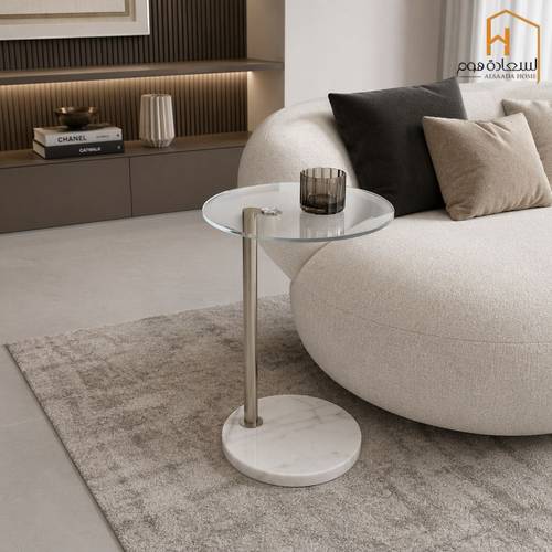 طاولة مفرد - سيلفر- 35*35*55 سم