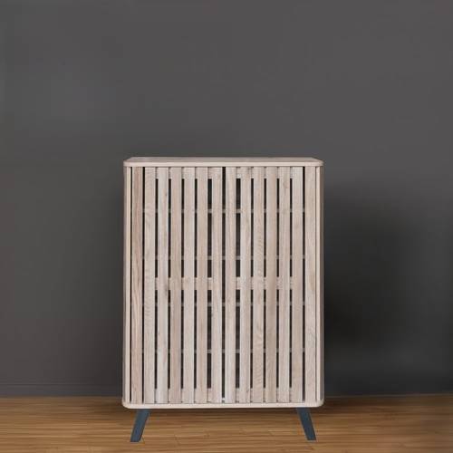 دولاب أحذية متعدد الأغراض 80×35×110- بيج