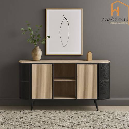 دولاب بوفيه متعدد الاغراض - 80X40X160 سم-خشبي