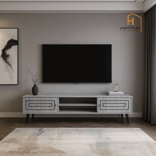  وحدة تلفزيون- 45×40×180 سم -رمادي 