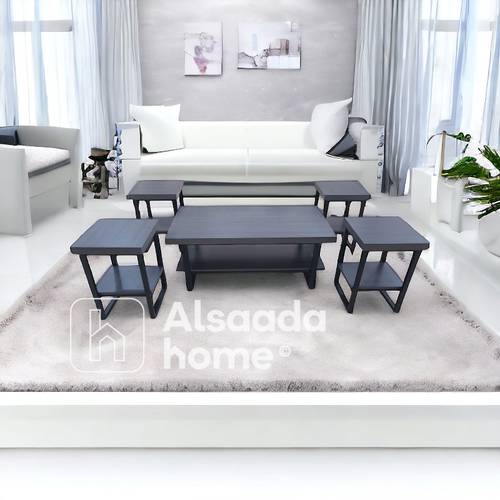 طقم طاولات خدمة - 5 قطع - 120X60X45 سم