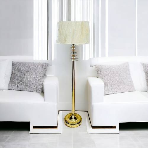 مصباح ارضى معدنى ذهبي 30×160 سم