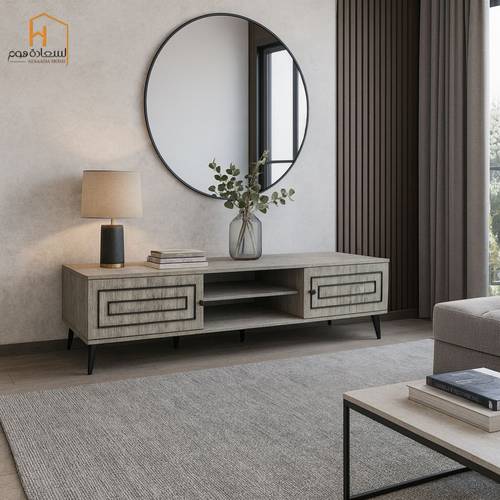 وحدة تلفزيون- 45×40×180 سم -بيج 