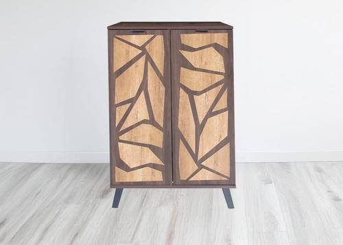  دولاب أحذية متعدد الأغراض 80×35×110- بيج