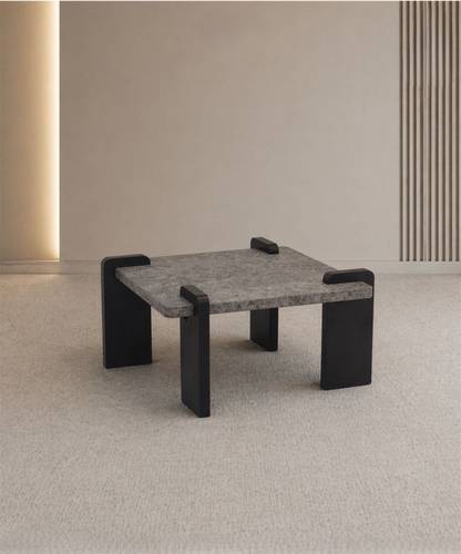  طاولة شاي مفرد  - GRAY - م 40*80*80 سم 