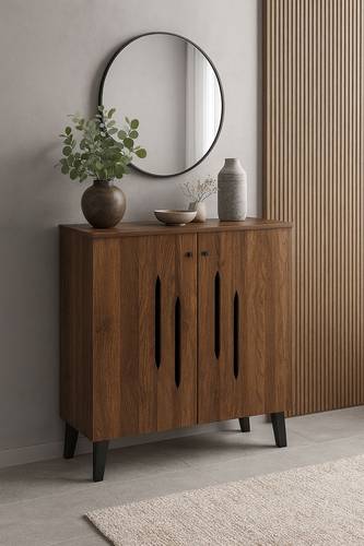  دولاب أحذية متعدد الأغراض 80×32×94- بني غامق 