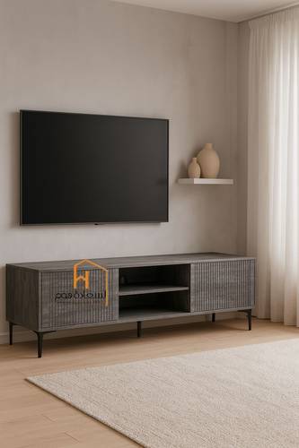 وحدة تلفزيون- 160×40×45سم- رمادى