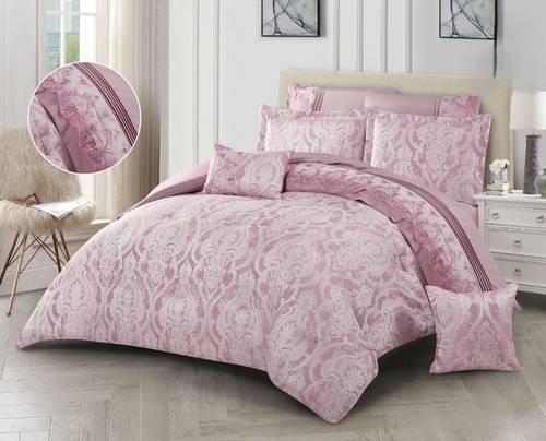  مفرش عرائسي خامة الجاكار عالية الجودة -8 قطع 