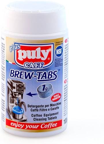Puly Cleaning Tablets for Commercial Coffee Brewers - 100 Tablets