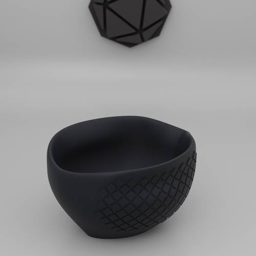 كوب وزن القهوة الدائري- 3D - أسود مطفي