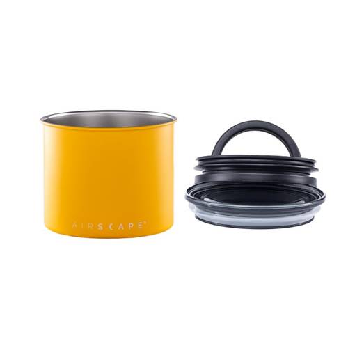 Airscape Classic Coffee Storage Canister 250 g -Matte Yellow
