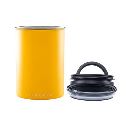 Airscape Classic Coffee Storage Canister 500 g - Matte  Yellow