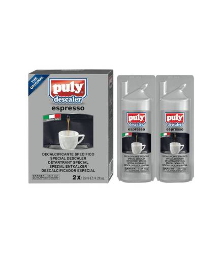 Puly Descaler Liquid for Espresso Machines - 2 x 125 ml