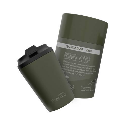 Fressko Ceramic Interior Reusable Cup - Khaki