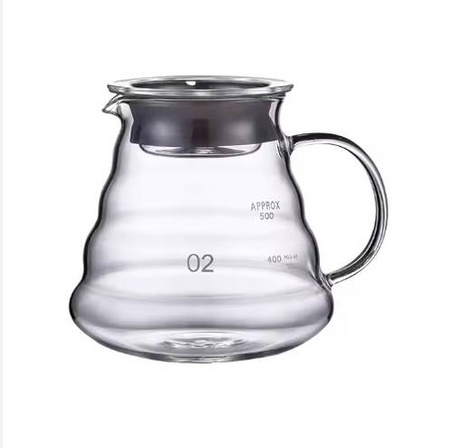 Perito 100 V60 Glass Coffee Server 600 ml - Clear