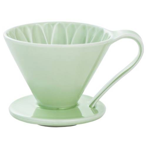 Cafec Ceramic Flower Dripper 01 - Green