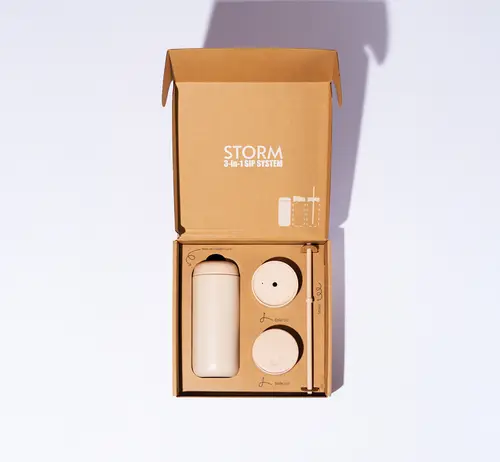 Storm Ceramic Interior Reusable Cup - SAND DUNE