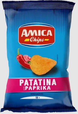 بطاطس بنكهة البابريكا الحارةamica(100غرام)