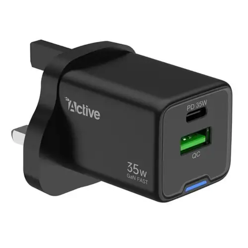 شاحن جداري منفذين 35 واط Active اكتيف