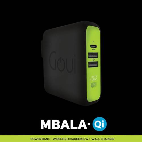 قوي- mbala بطارية متنقلة 8000 ملي أمبير - شاحن جداري - شاحن لاسلكي - شاحن متنقل