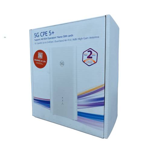 راوتر منزلى 5G CPE 5 Plus يدعم جميع الشرائح هواوي