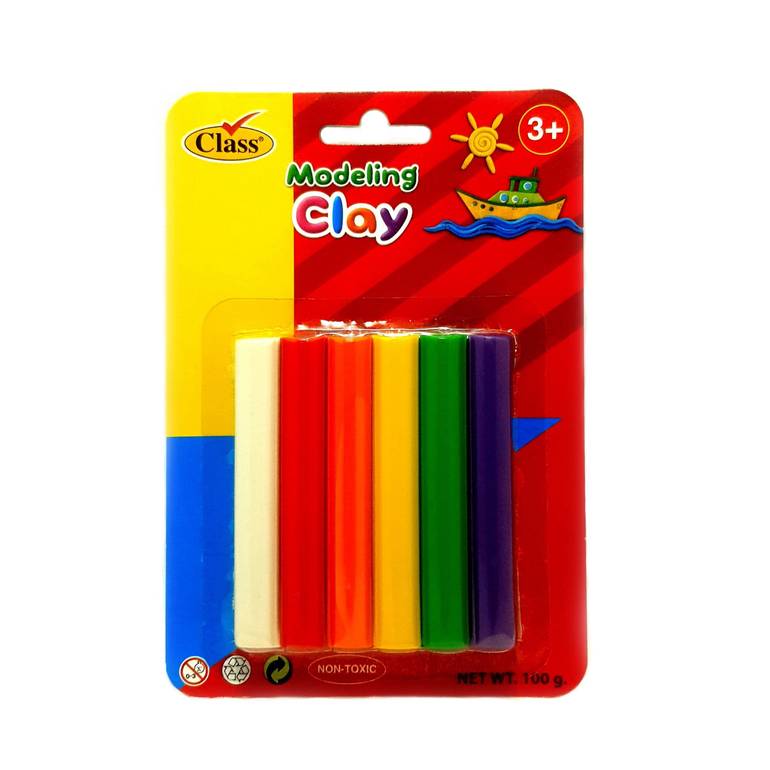 صلصال كلاس اصابع كرت 6 لون