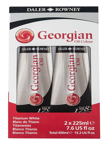 طقم 2 ابيض تيتانيوم 225 مل Georgian Oil ديلر روني