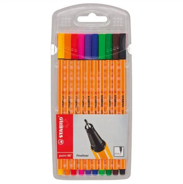 قلم ستابيلو سائل طقم 10 لون