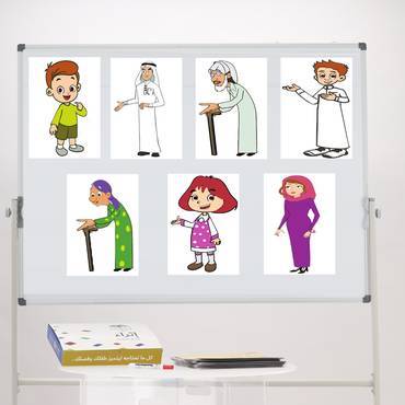 بطاقات شخصيات أسرة فواز - ورقة A3