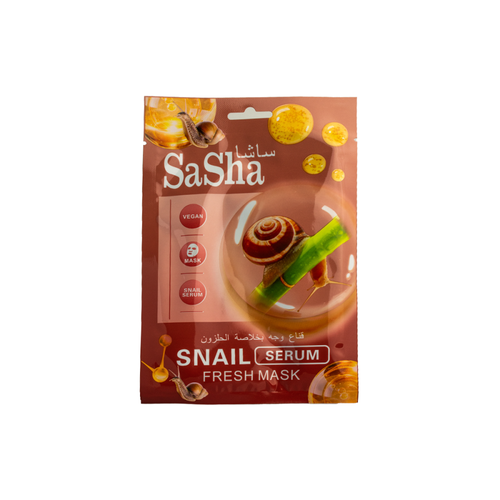 قناع للوجه بخلاصة الحلزون