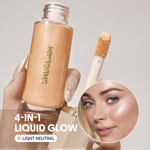 شقلام فاونديشن سائل مضيء 4 في 1 - درجة Light Natural | إضاءة وثبات طويل
