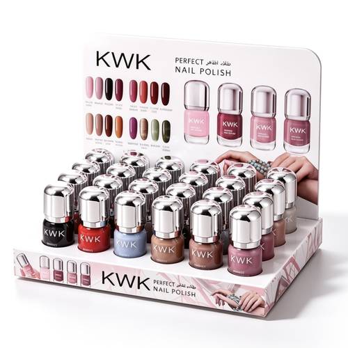 طقم مناكير KWK يحتوي 24 لون