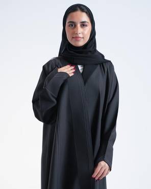 عباية كريب سوداء