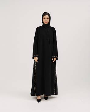 عباية دانتيل جانبي