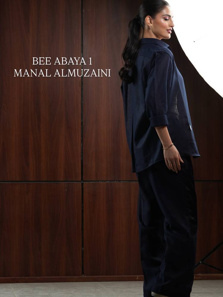 Dark Blue Linen