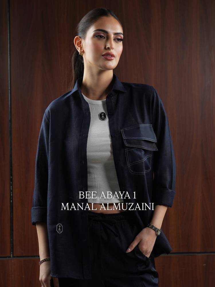 Dark Blue Linen