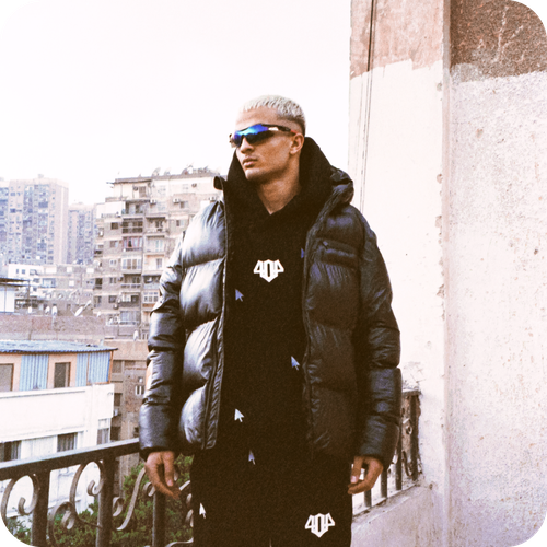 Black 404 Puffer Jacket