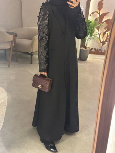 عبايه ترتر اسود