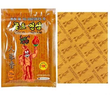 Ginseng pad Gold insam 25pcs in pack