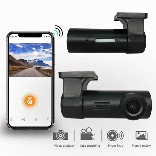 Mini HD 1080P USB مسجل الطاقة APP التحكم سيارة ذكية واي فاي DVR كاميرا القيادة للرؤية الليلية مسجل فيديو 360 دوران