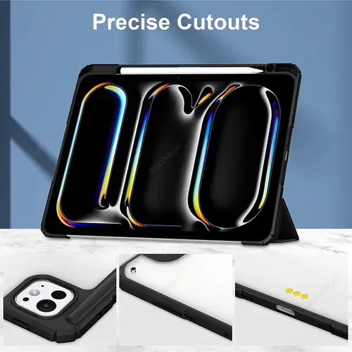 حافظة ذكية لجهاز iPad A16 11th Gen 2025 2024 لأجهزة iPad Air11 13 بوصة M2 M3 لأجهزة ipad Air5 4th Pro11 13 M4 M5 M2 10th 9 8 7 10.2 10.5