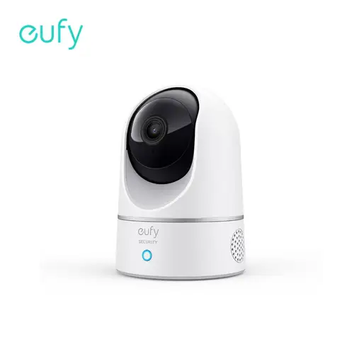 كاميرا eufy Security Solo 2K الداخلية P24 حماية عموم وإمالة كاميرا واي فاي صغيرة مساعد صوت AI الإنسان متوافق مع مسار الحركة