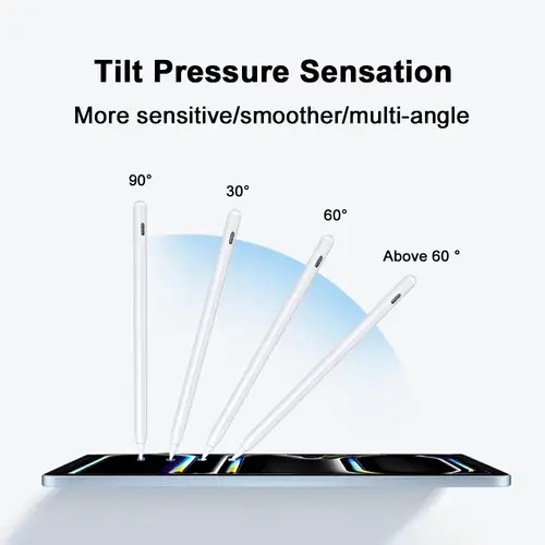 قلم رصاص لأجهزة Apple iPad A16 2025 Pro 12.9 Air 13 11 M3 M4 قلم ستايلس 10th الجيل 10.9 Air 4 5 Mini 6 7 8th 10.2 أقلام تعمل باللمس