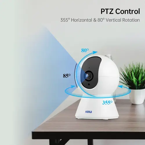 كاميرا KERUI 5MP 8MP 4K HD Tuya Smart Mini WiFi IP كاميرا مراقبة داخلية لاسلكية للمنزل CCTV مع تتبع تلقائي