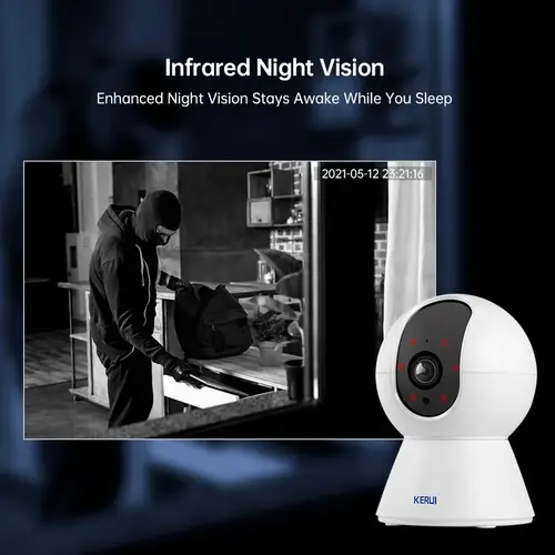 كاميرا KERUI 5MP 8MP 4K HD Tuya Smart Mini WiFi IP كاميرا مراقبة داخلية لاسلكية للمنزل CCTV مع تتبع تلقائي