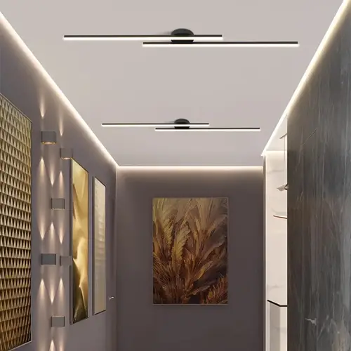طويل الألومنيوم LED ضوء السقف الحديثة التصميم الإبداعي مصباح السقف تركيبة إضاءة داخلية المدخل شرفة الممر مكتب بريق